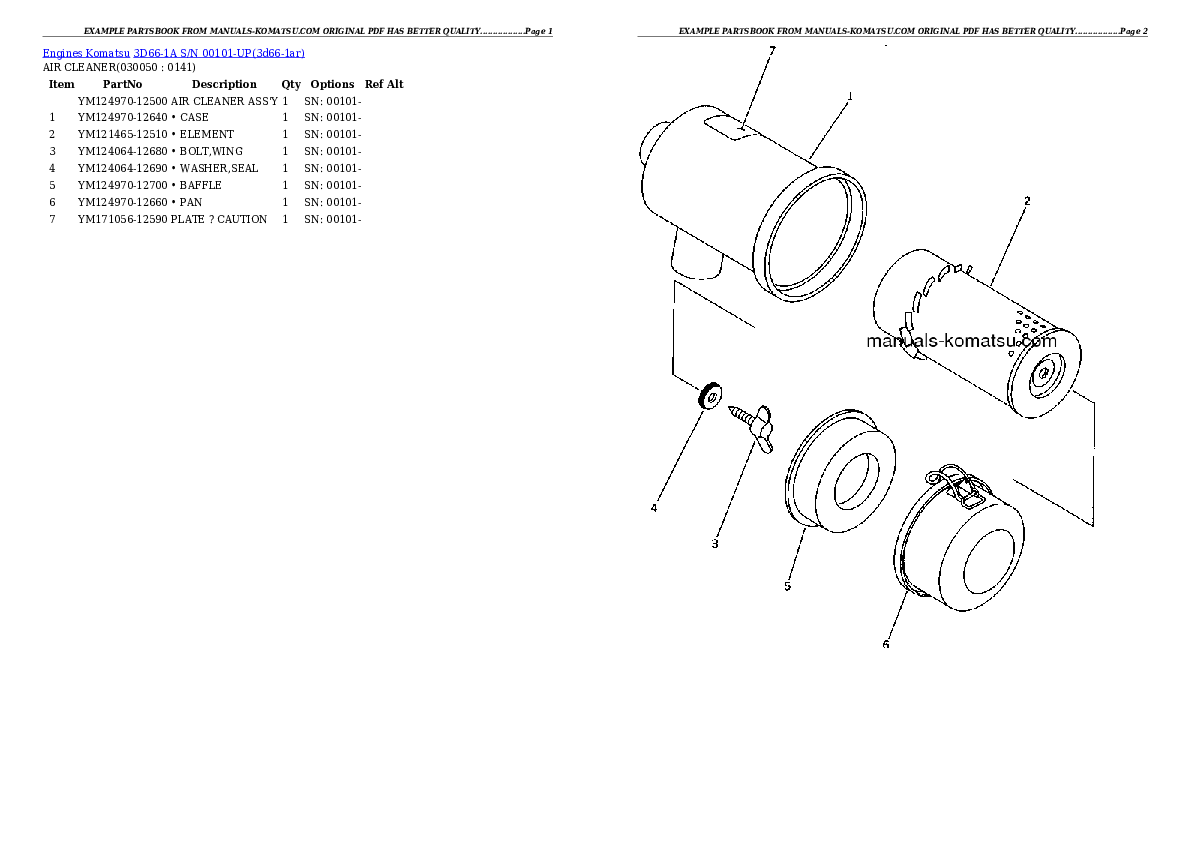 Protected: 3D66-1A S/N 00101-UP Partsbook