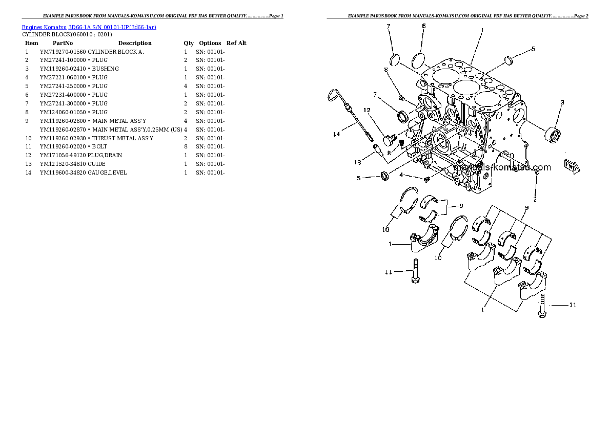 Protected: 3D66-1A S/N 00101-UP Partsbook