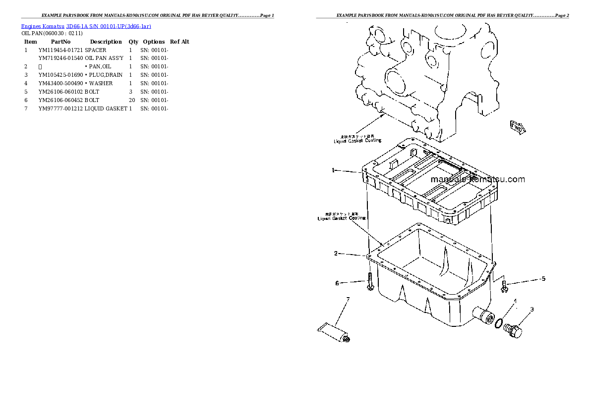 Protected: 3D66-1A S/N 00101-UP Partsbook