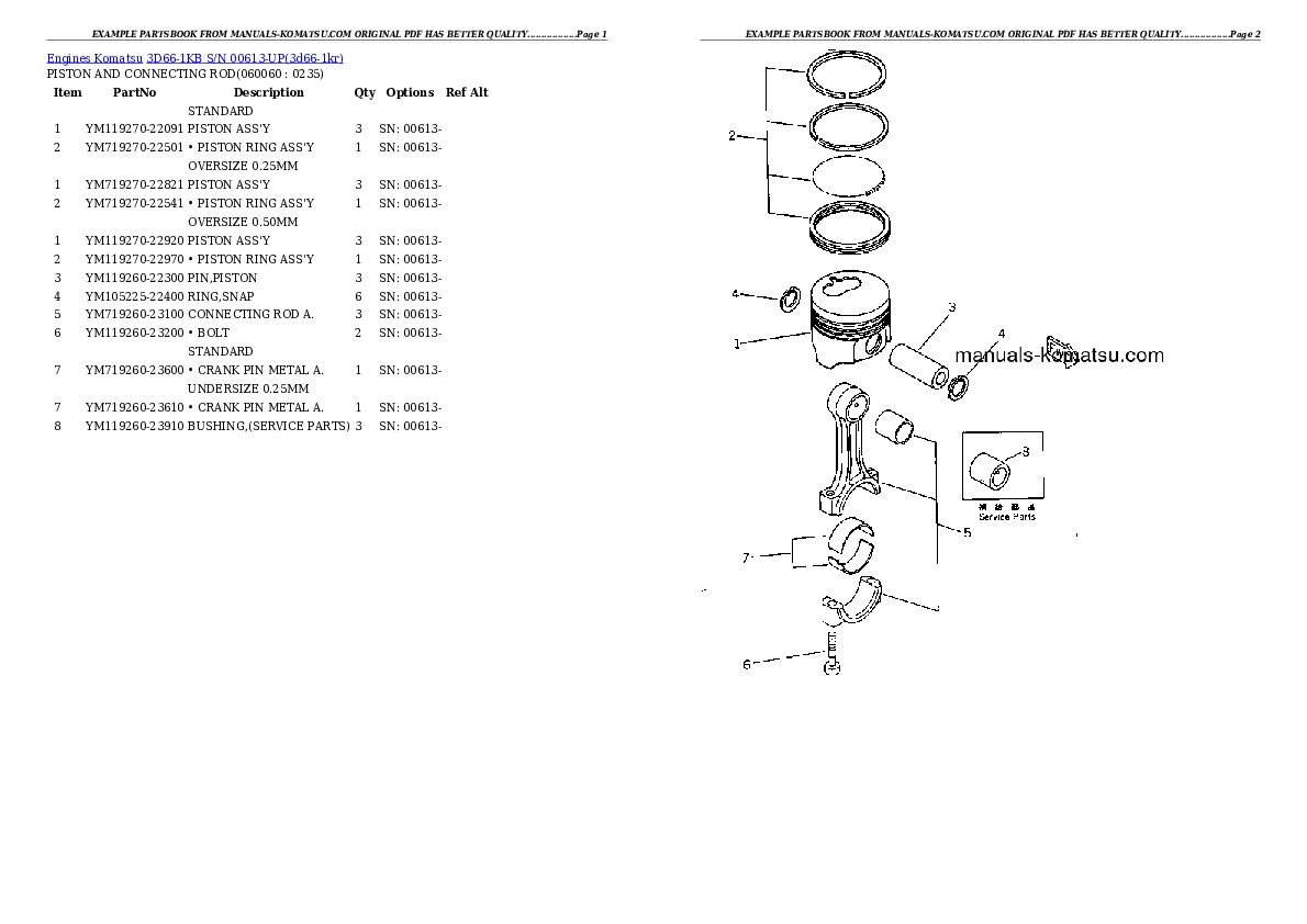 Protected: 3D66-1KB S/N 00613-UP Partsbook