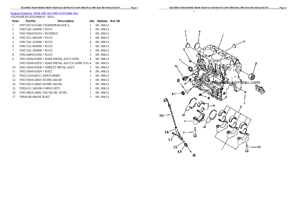 Protected: 3D66-1KB S/N 00613-UP Partsbook