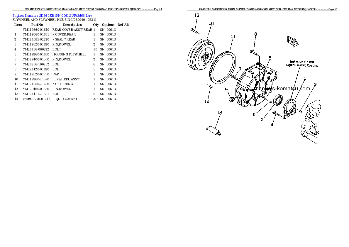 Protected: 3D66-1KB S/N 00613-UP Partsbook
