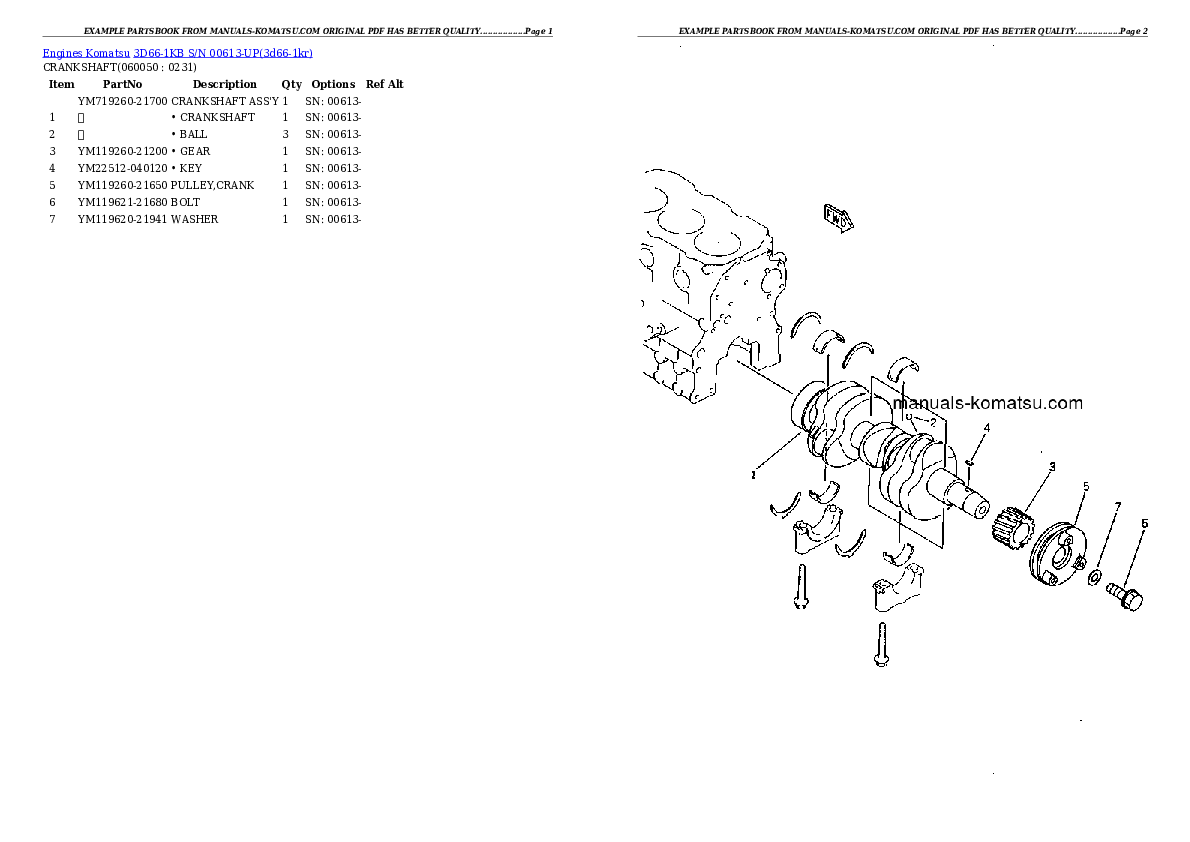 Protected: 3D66-1KB S/N 00613-UP Partsbook