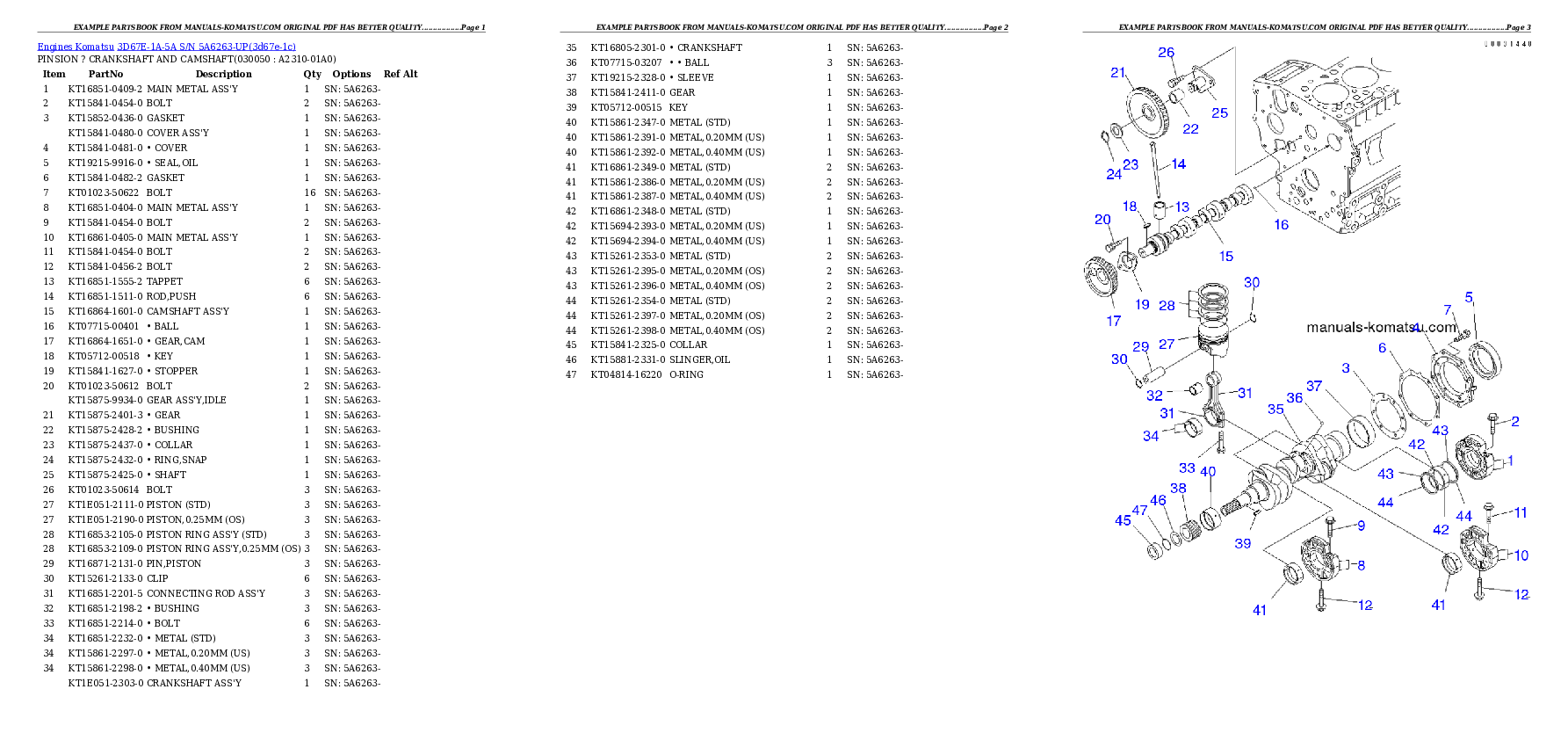 Protected: 3D67E-1A-5A S/N 5A6263-UP Partsbook