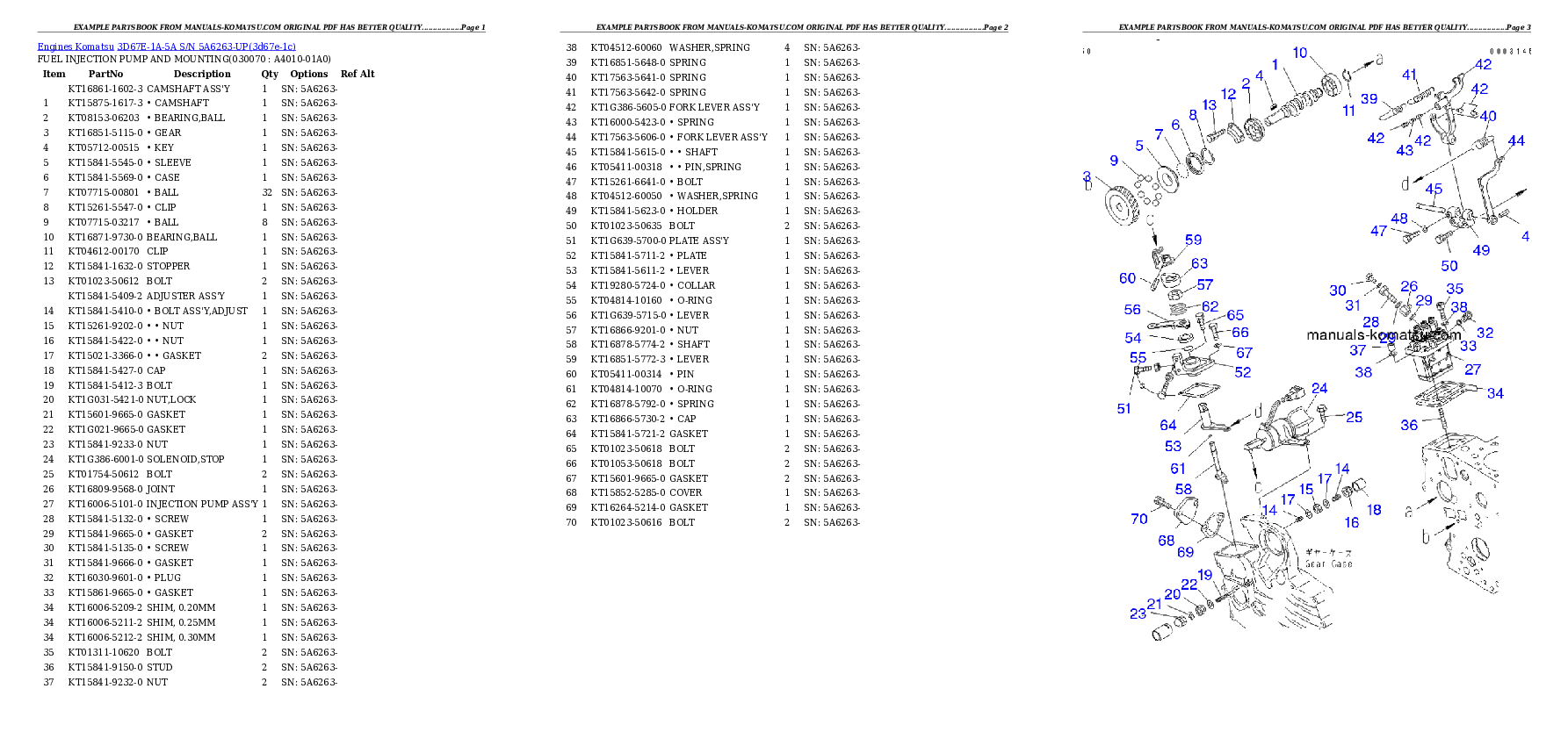 Protected: 3D67E-1A-5A S/N 5A6263-UP Partsbook
