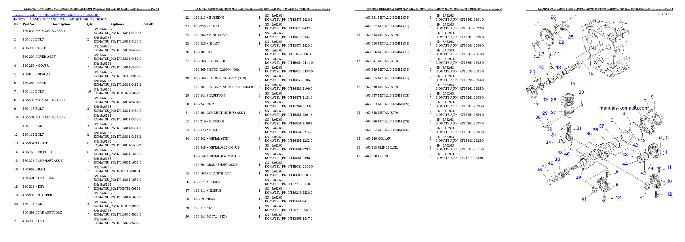 Protected: 3D67E-1A-MX S/N 5A6263-UP Partsbook