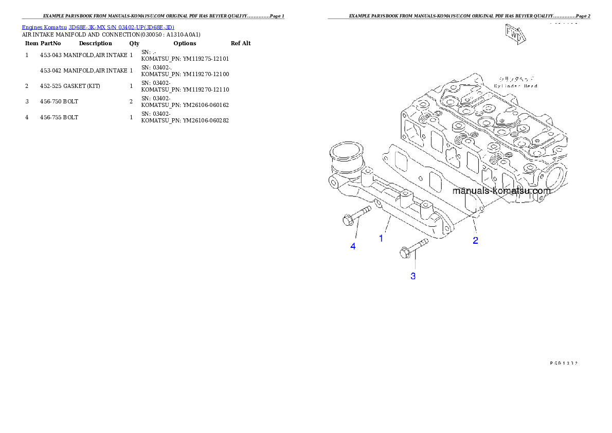 Protected: 3D68E-3K-MX S/N 03402-UP Partsbook