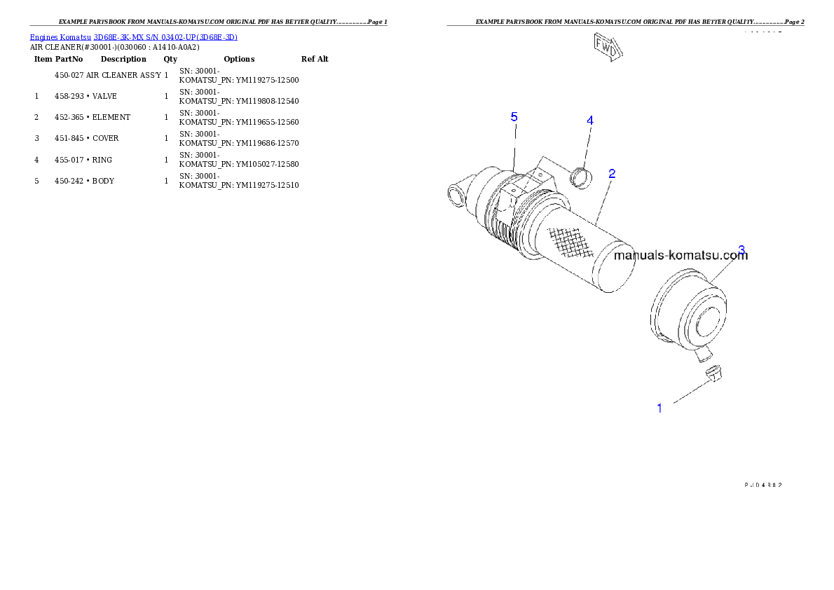 Protected: 3D68E-3K-MX S/N 03402-UP Partsbook