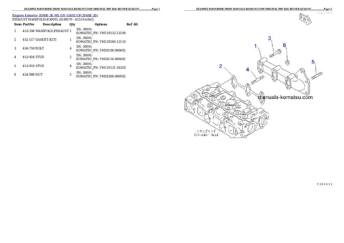 Protected: 3D68E-3K-MX S/N 03402-UP Partsbook