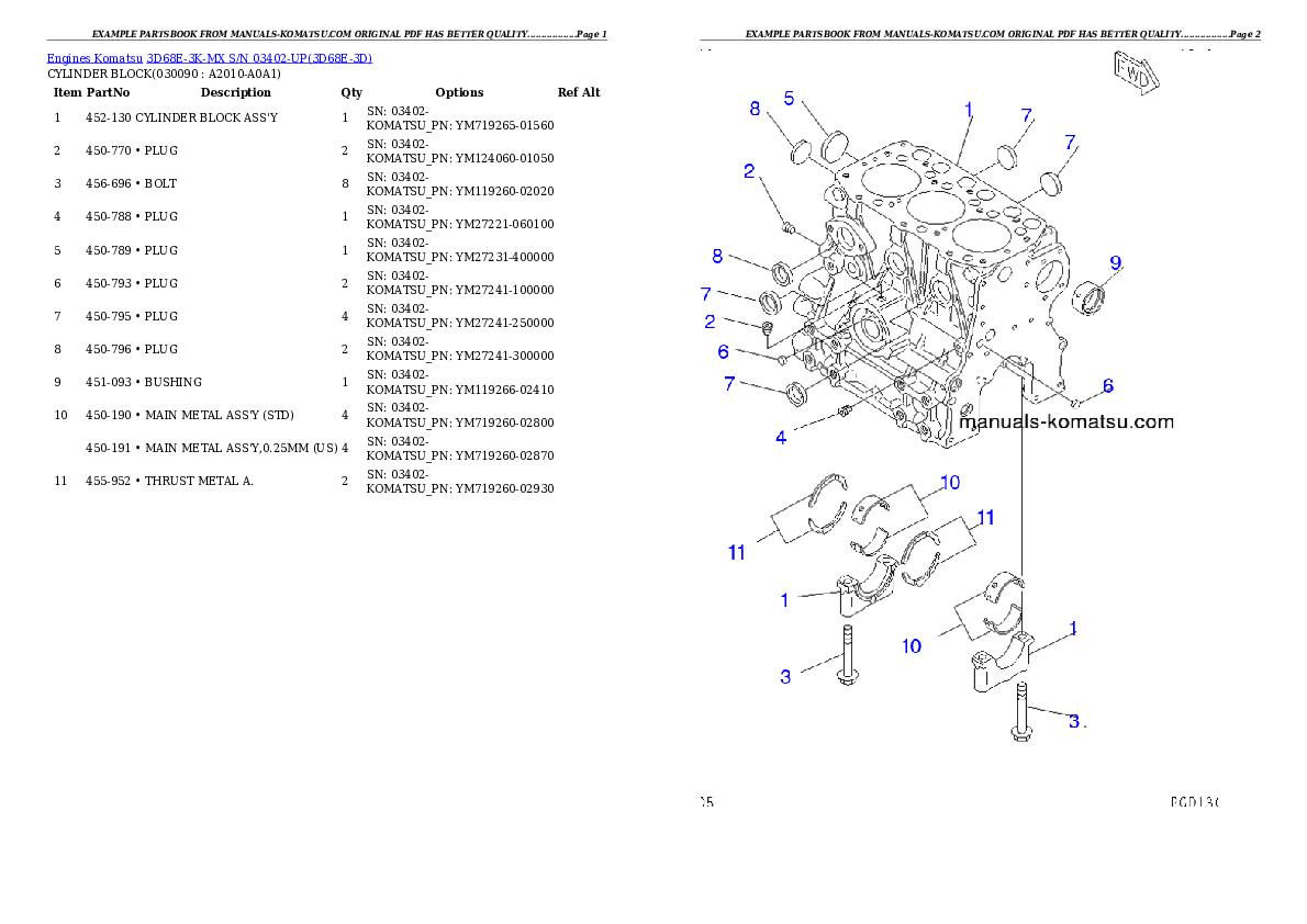 Protected: 3D68E-3K-MX S/N 03402-UP Partsbook