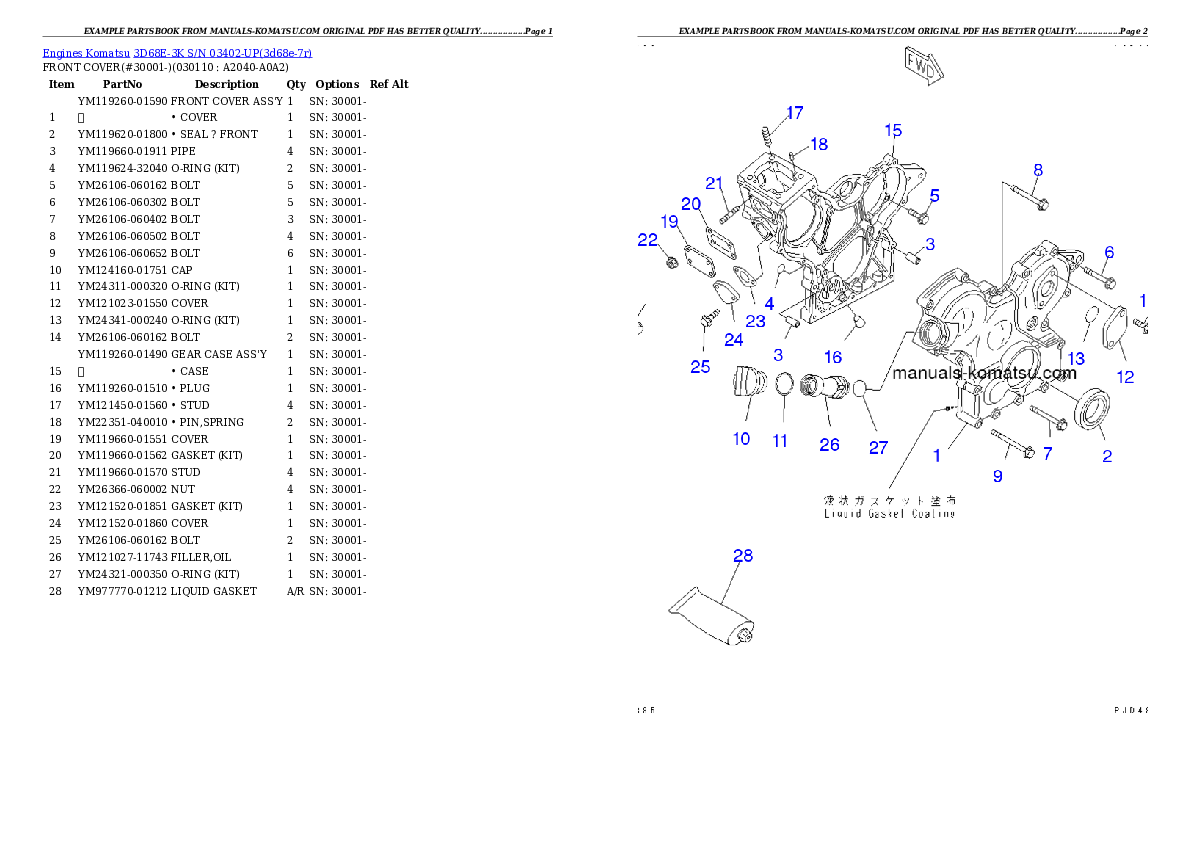 Protected: 3D68E-3K S/N 03402-UP Partsbook