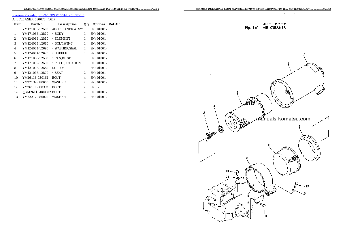 Protected: 3D72-1 S/N 01001-UP Partsbook
