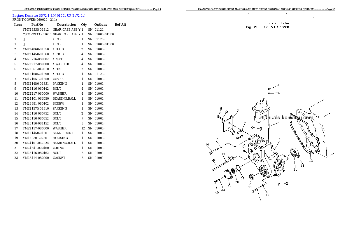 Protected: 3D72-1 S/N 01001-UP Partsbook