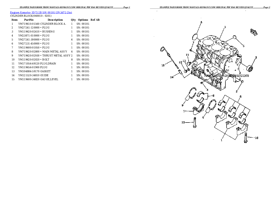 Protected: 3D72-2B S/N 00101-UP Partsbook