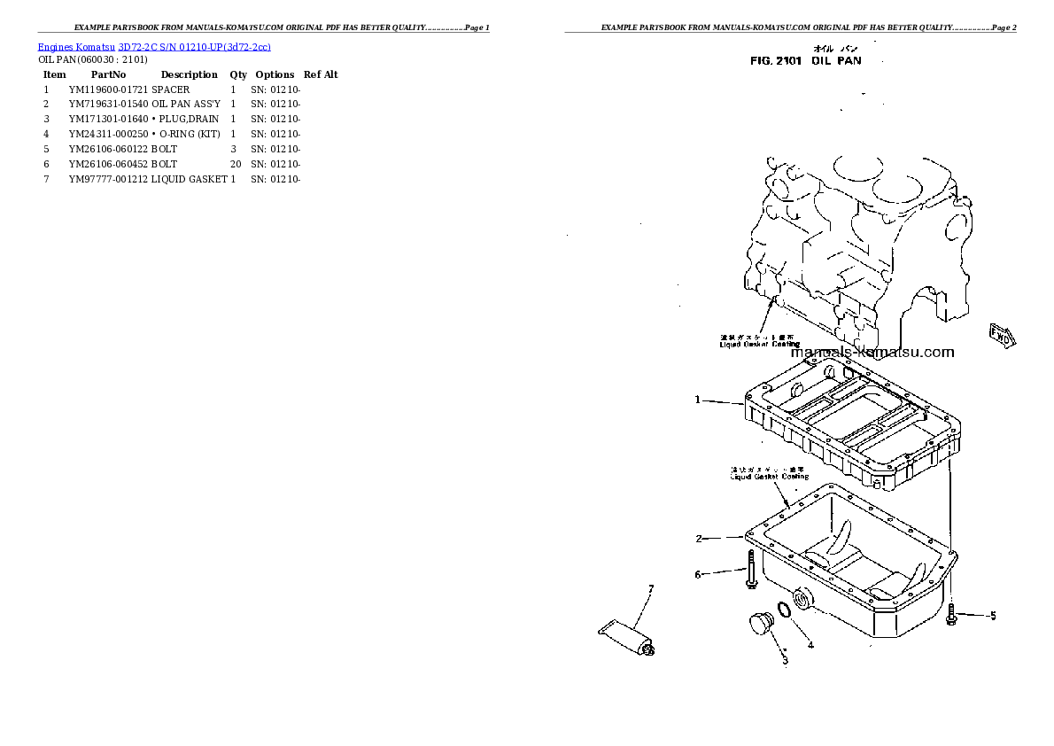 Protected: 3D72-2C S/N 01210-UP Partsbook