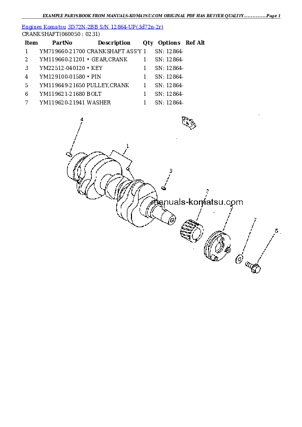 Protected: 3D72N-2BB S/N 12864-UP Partsbook