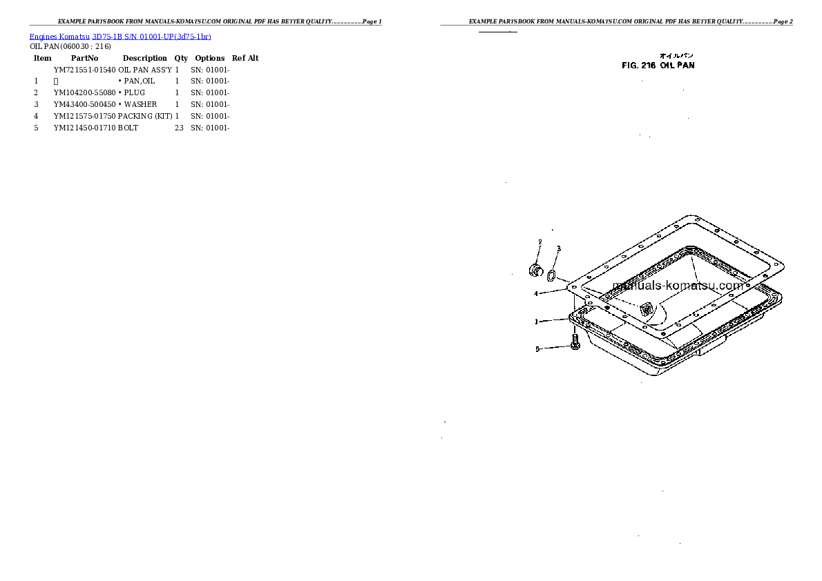 Protected: 3D75-1B S/N 01001-UP Partsbook