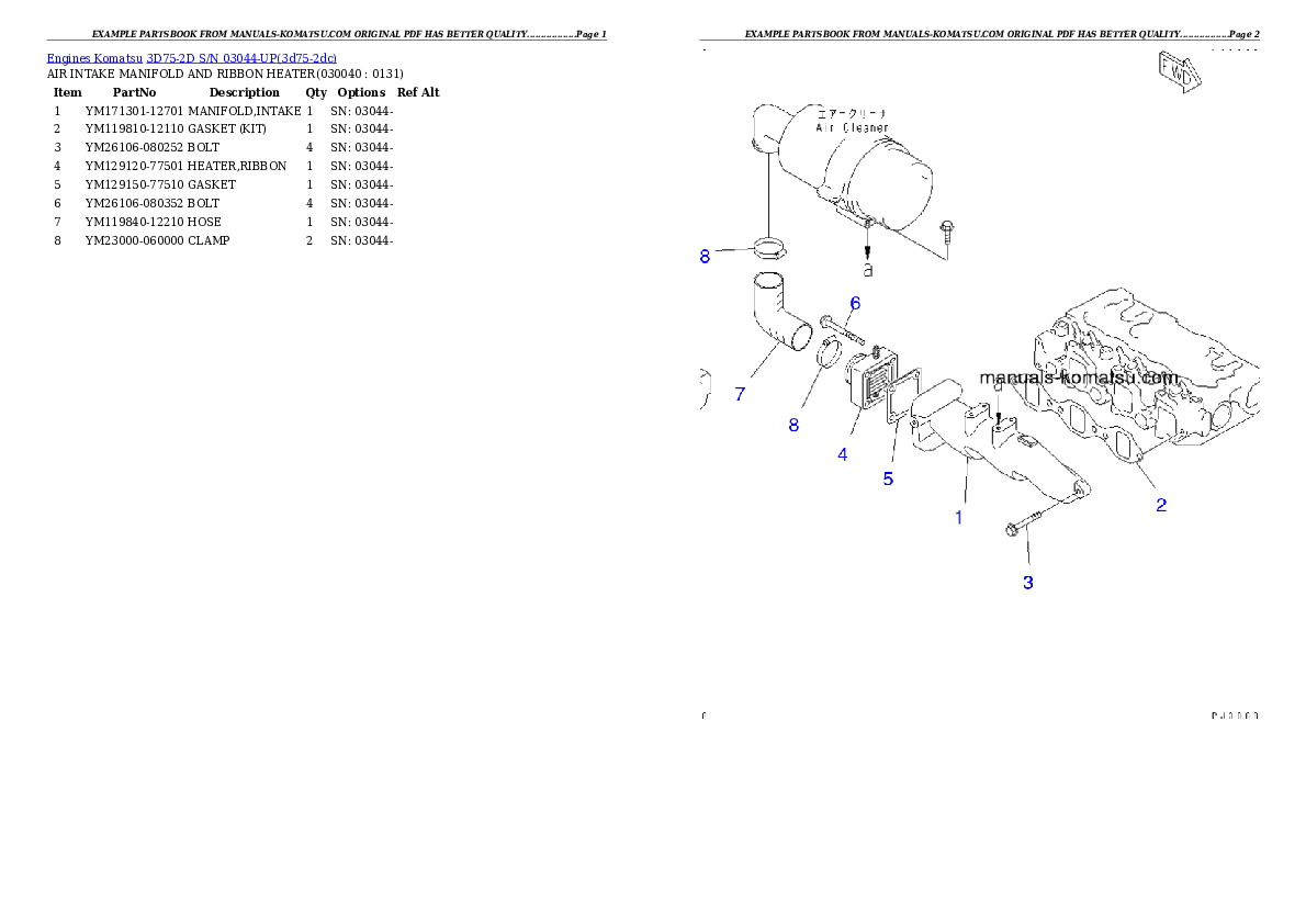 Protected: 3D75-2D S/N 03044-UP Partsbook