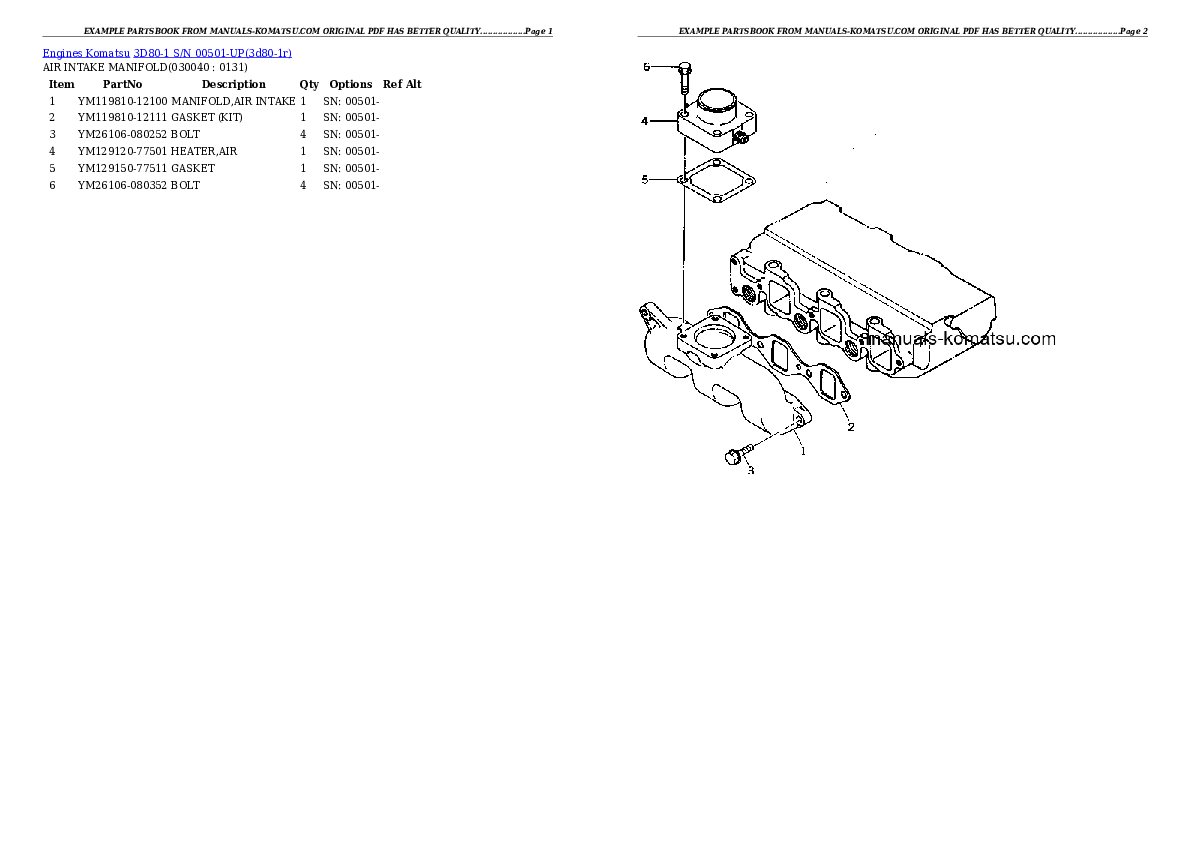 Protected: 3D80-1 S/N 00501-UP Partsbook