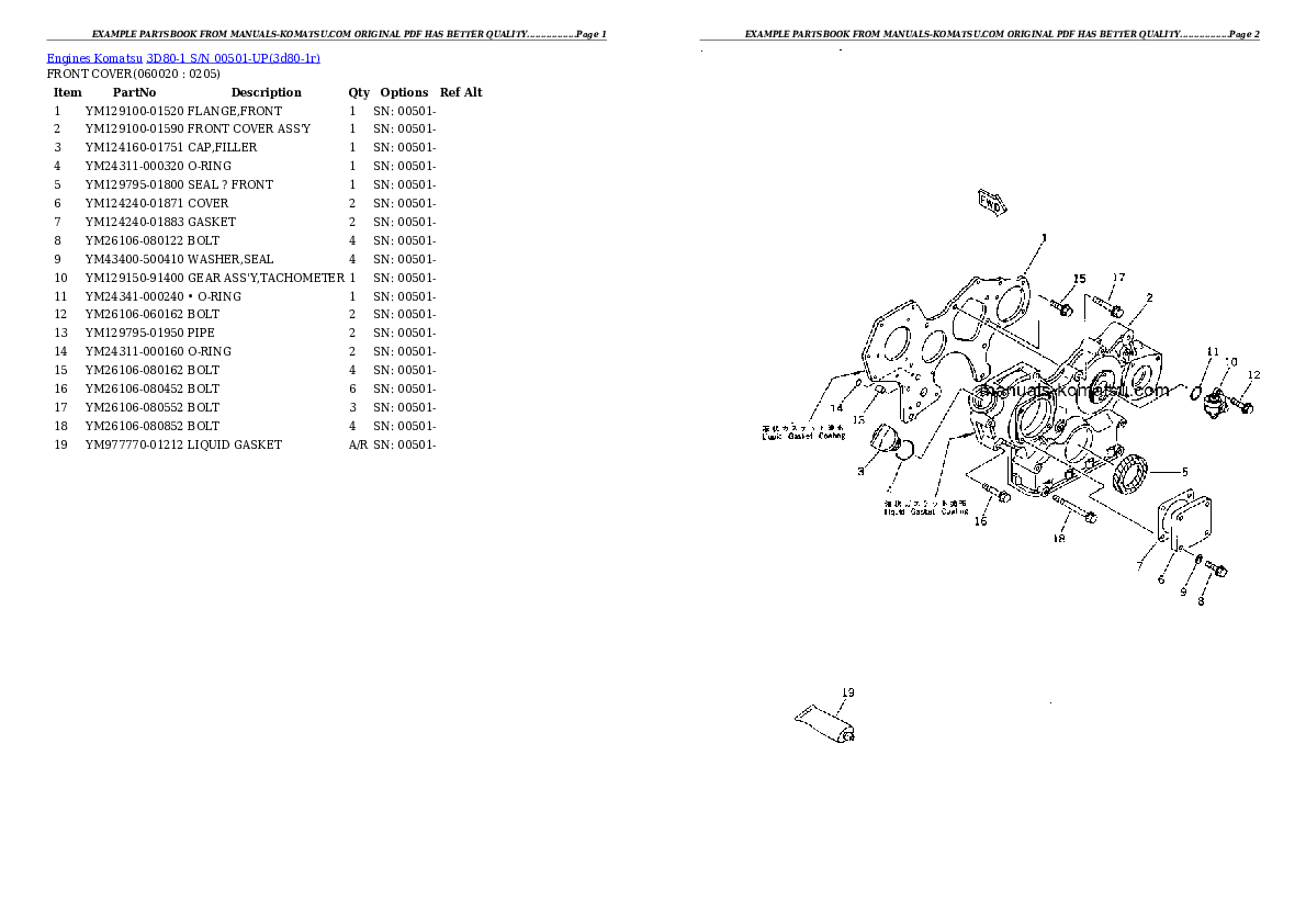 Protected: 3D80-1 S/N 00501-UP Partsbook