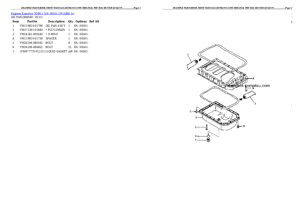 Protected: 3D80-1 S/N 00501-UP Partsbook