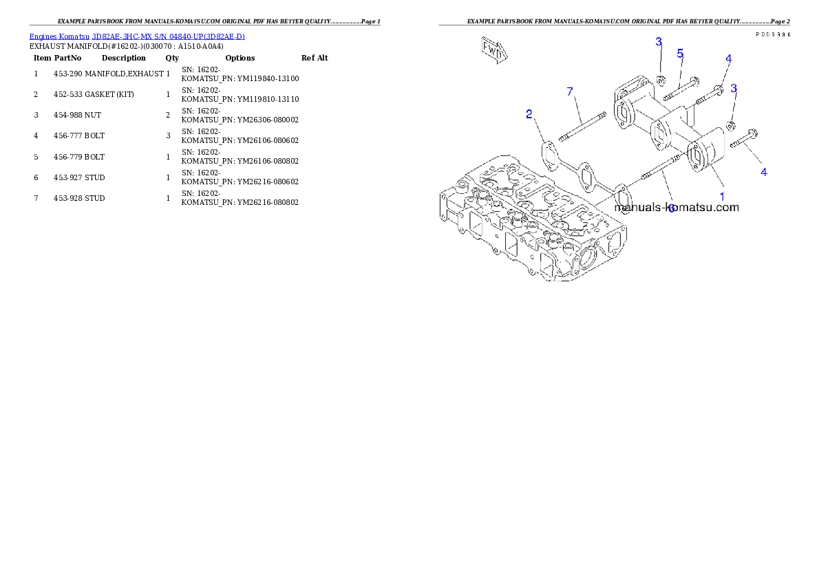 Protected: 3D82AE-3HC-MX S/N 04840-UP Partsbook