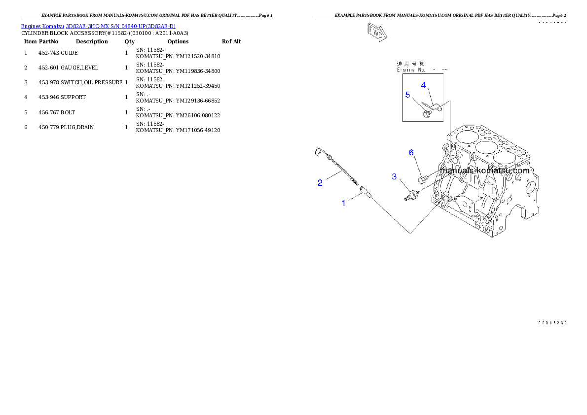 Protected: 3D82AE-3HC-MX S/N 04840-UP Partsbook