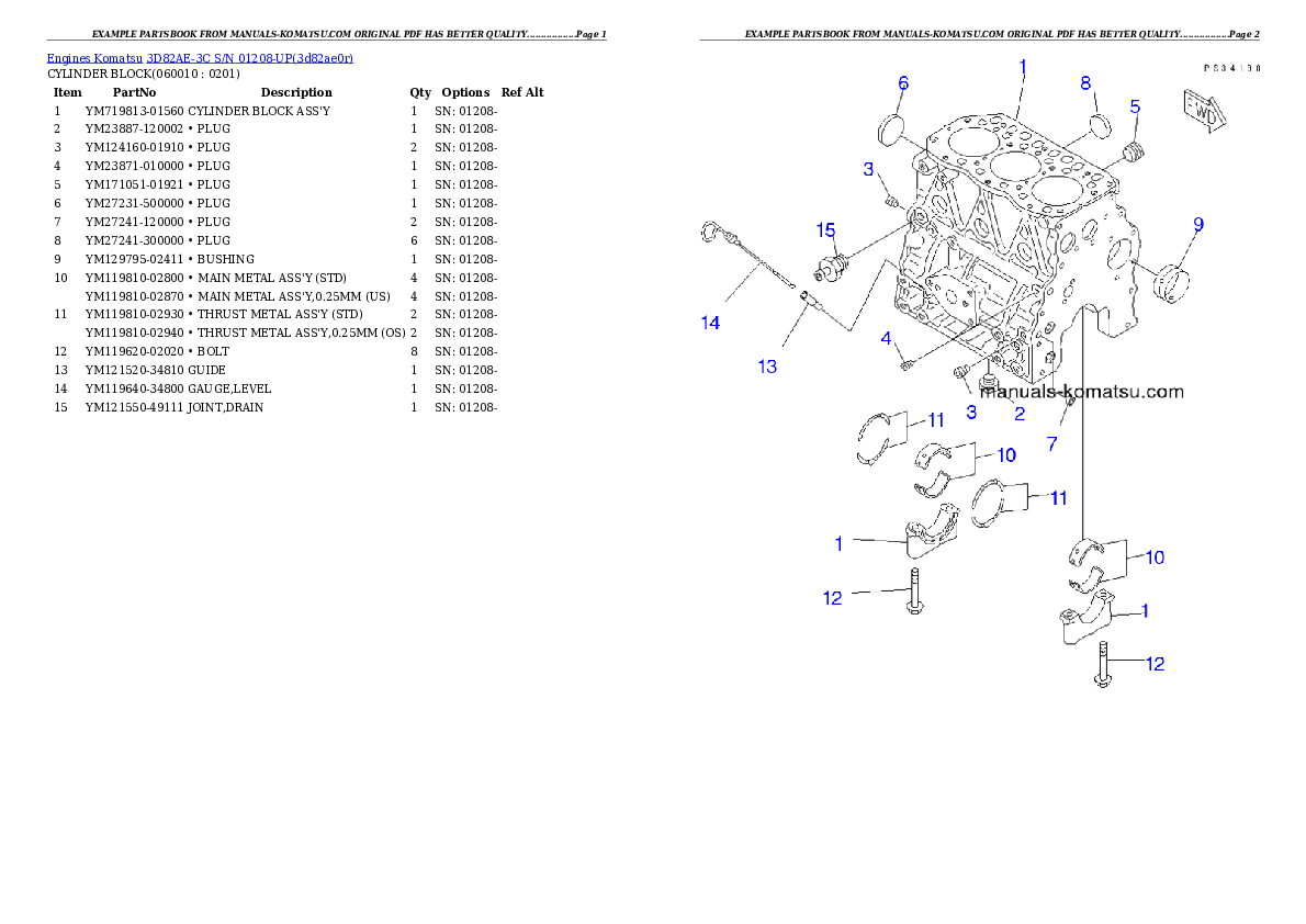Protected: 3D82AE-3C S/N 01208-UP Partsbook