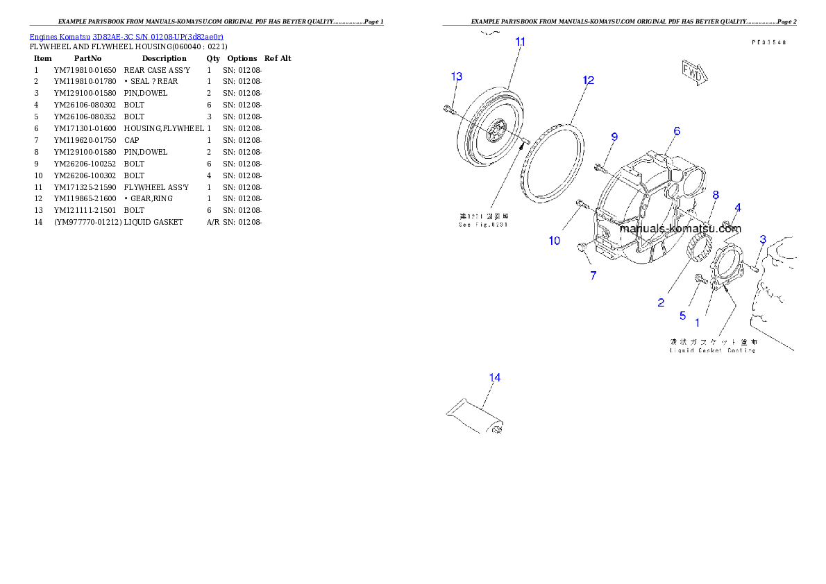 Protected: 3D82AE-3C S/N 01208-UP Partsbook
