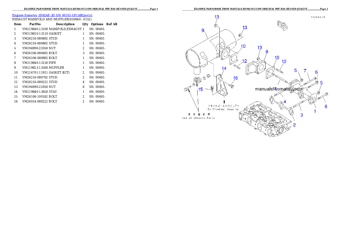 Protected: 3D82AE-3D S/N 00101-UP Partsbook