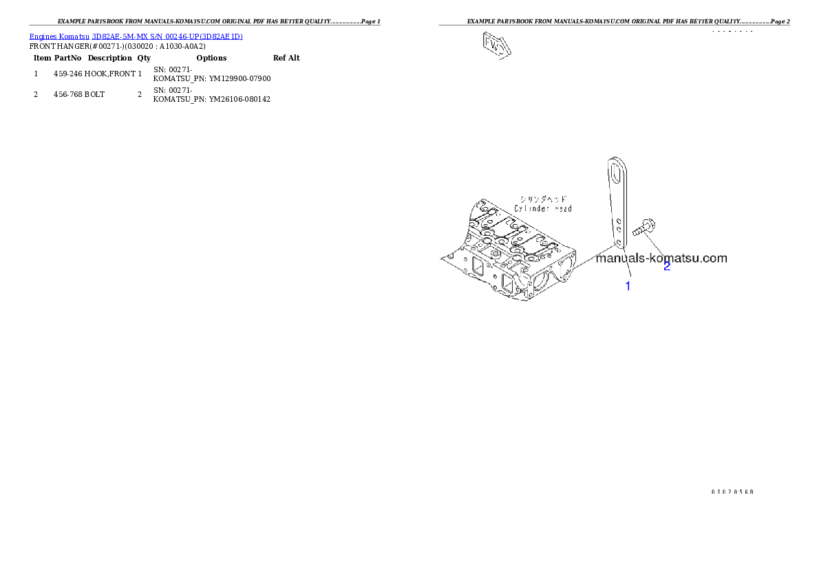 3D82AE-5M-MX S/N 00246-UP Partsbook