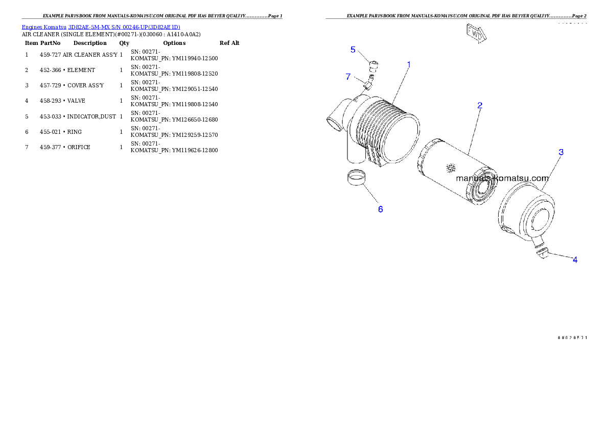 Protected: 3D82AE-5M-MX S/N 00246-UP Partsbook