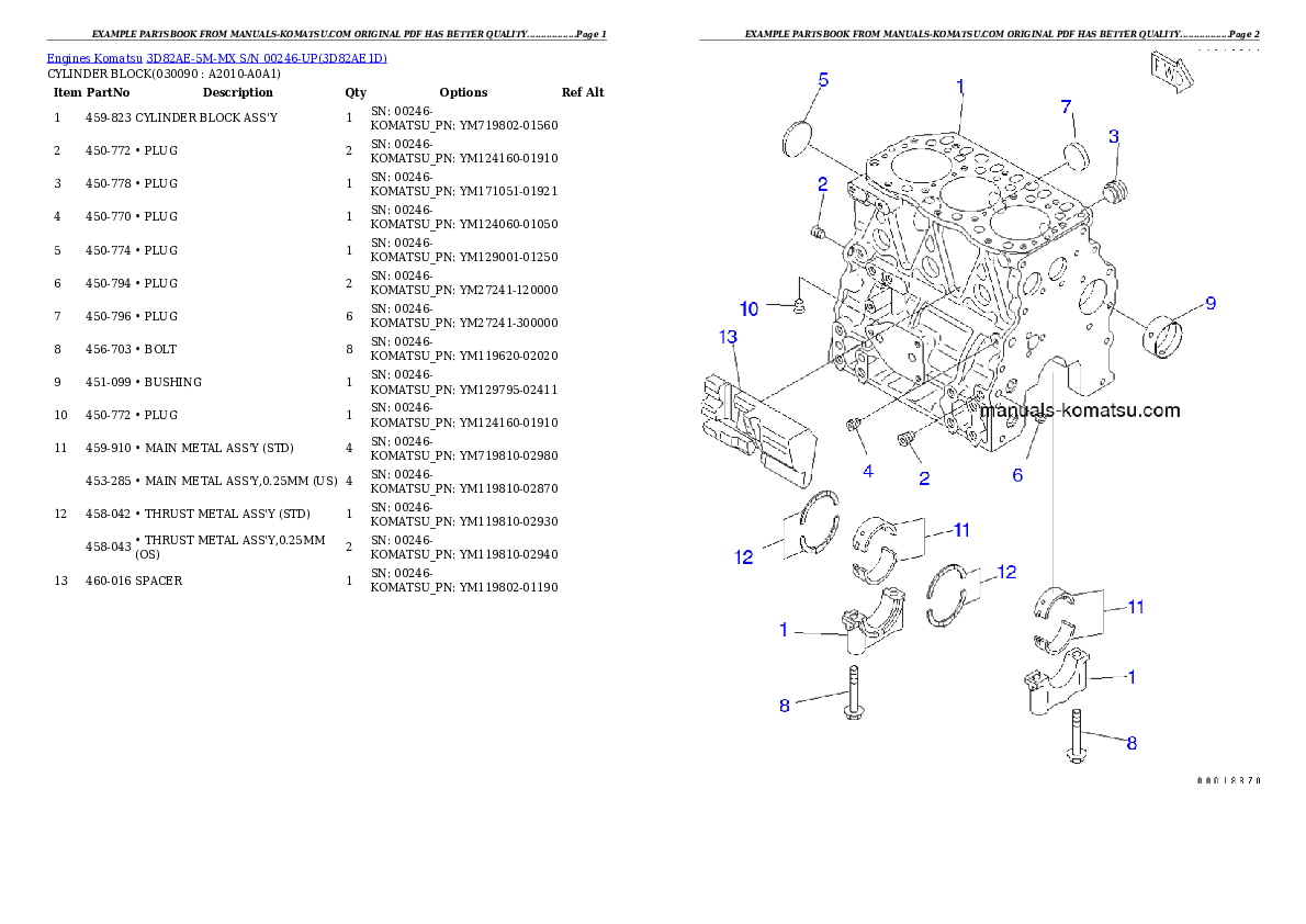 Protected: 3D82AE-5M-MX S/N 00246-UP Partsbook