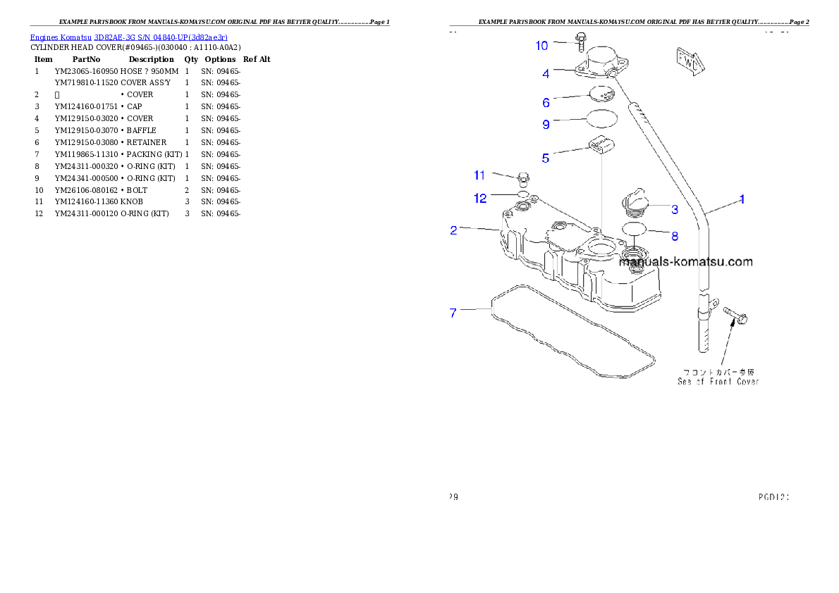 Protected: 3D82AE-3G S/N 04840-UP Partsbook