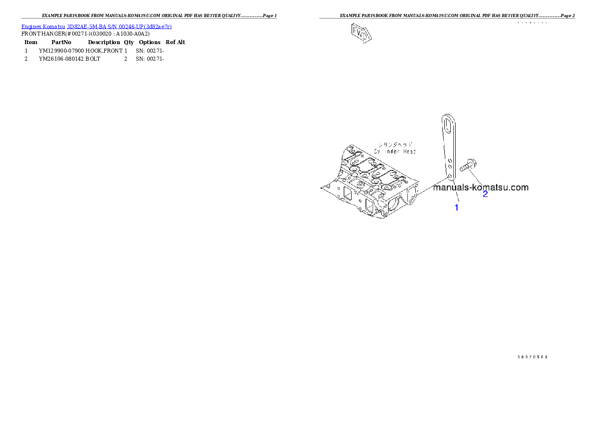3D82AE-5M-BA S/N 00246-UP Partsbook