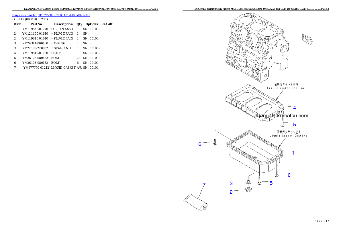Protected: 3D82E-3A S/N 00101-UP Partsbook