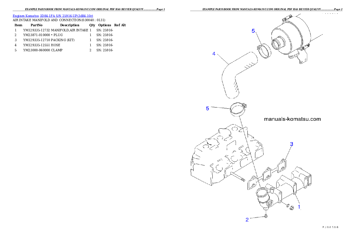 Protected: 3D84-1FA S/N 25916-UP Partsbook
