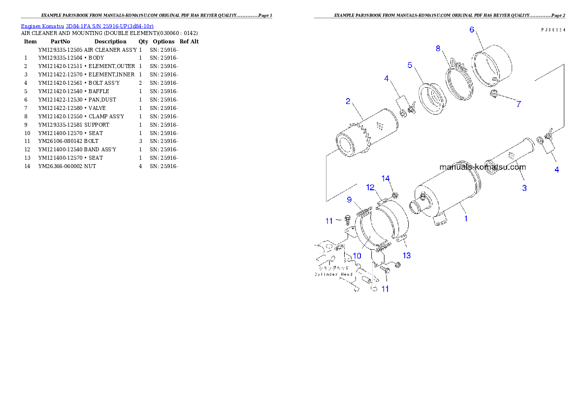 Protected: 3D84-1FA S/N 25916-UP Partsbook