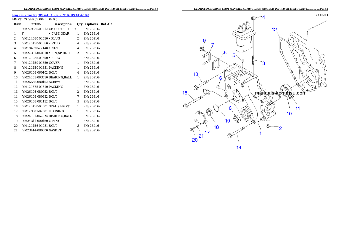 Protected: 3D84-1FA S/N 25916-UP Partsbook