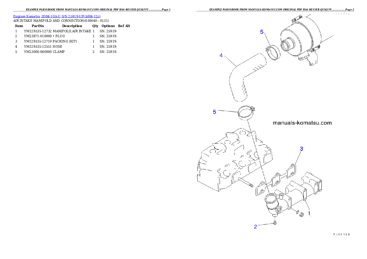 Protected: 3D84-1GA-U S/N 25919-UP Partsbook