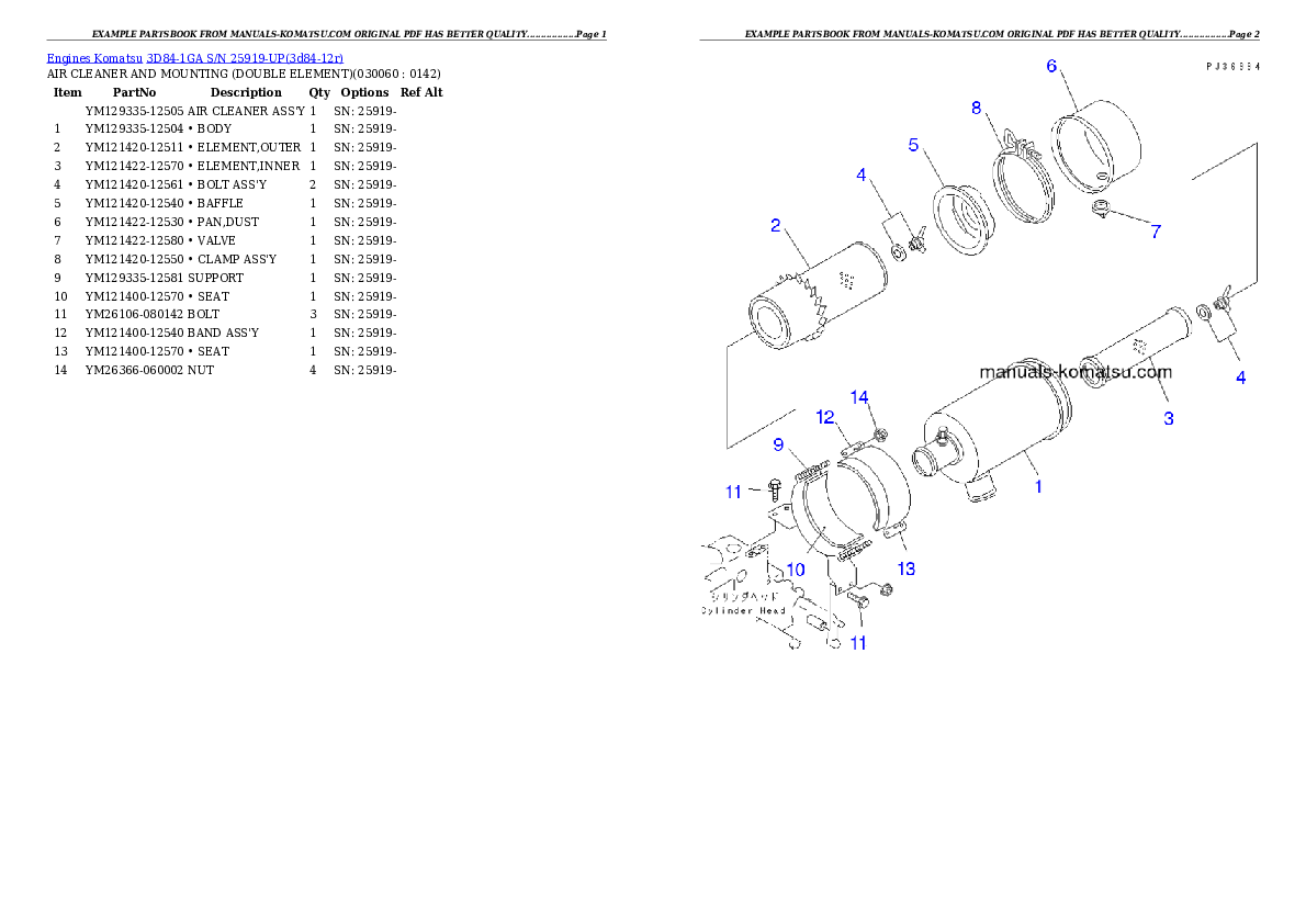 Protected: 3D84-1GA S/N 25919-UP Partsbook