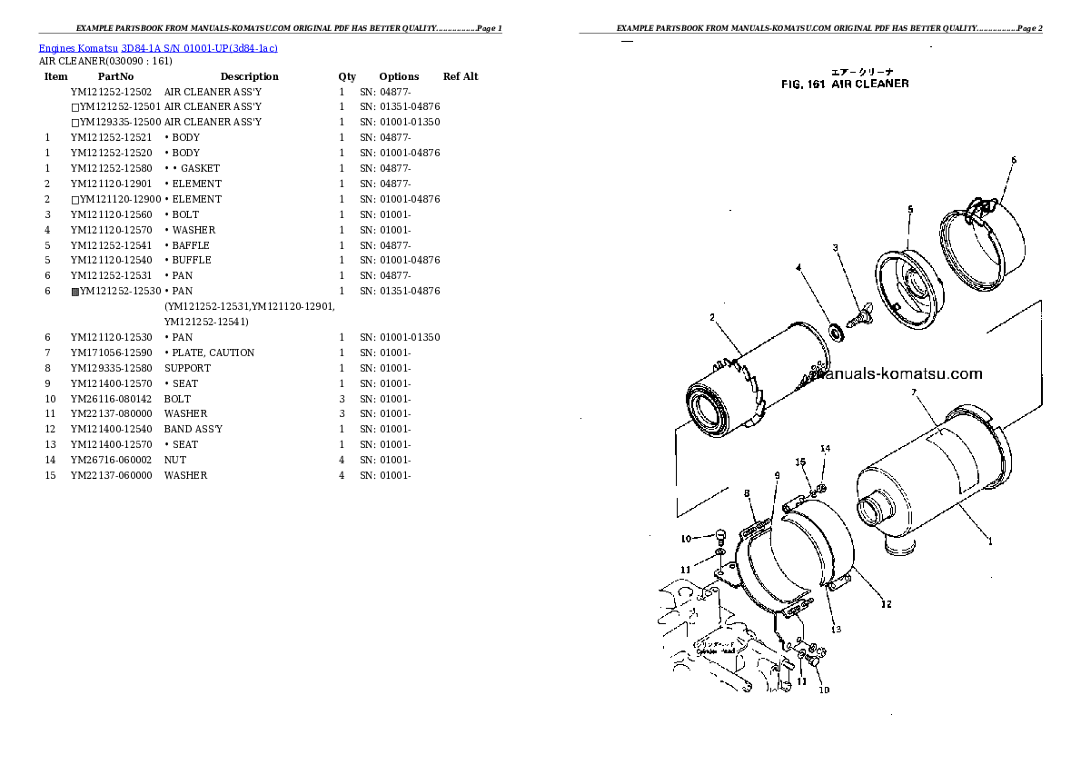 Protected: 3D84-1A S/N 01001-UP Partsbook