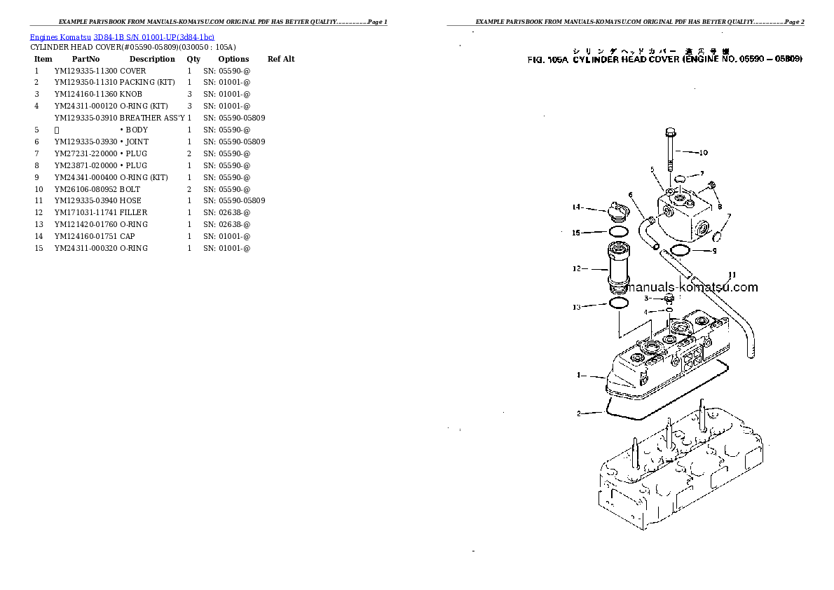 Protected: 3D84-1B S/N 01001-UP Partsbook