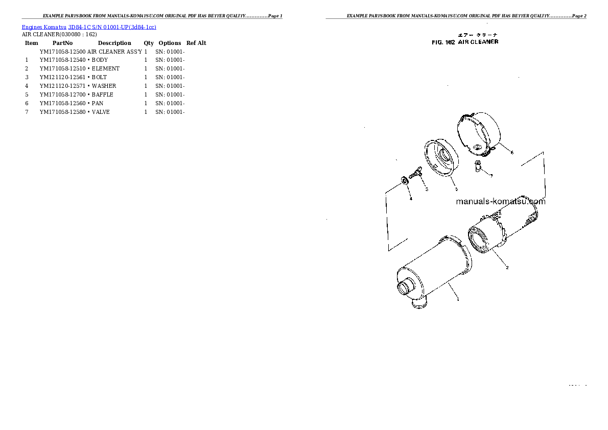 Protected: 3D84-1C S/N 01001-UP Partsbook