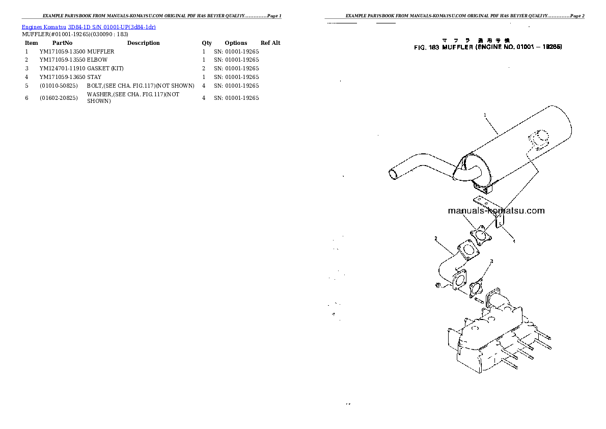 Protected: 3D84-1D S/N 01001-UP Partsbook