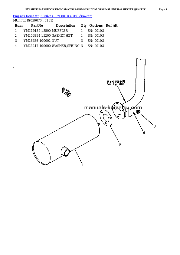 Protected: 3D84-2A S/N 00103-UP Partsbook
