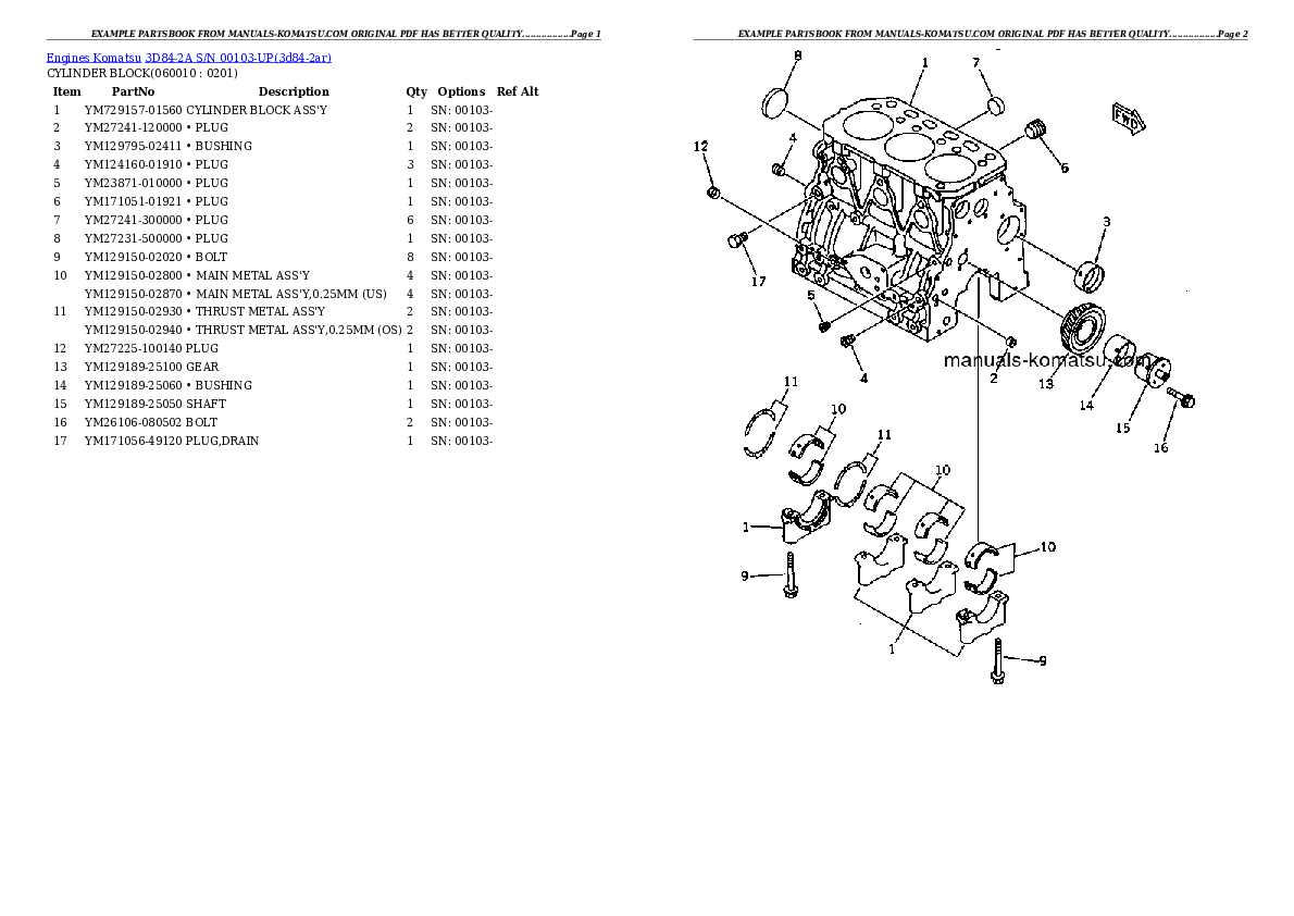 Protected: 3D84-2A S/N 00103-UP Partsbook