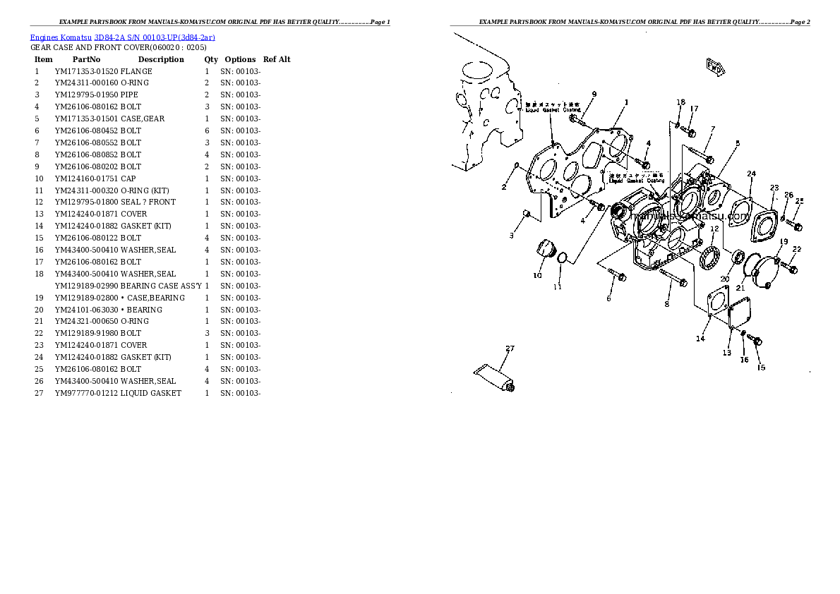 Protected: 3D84-2A S/N 00103-UP Partsbook