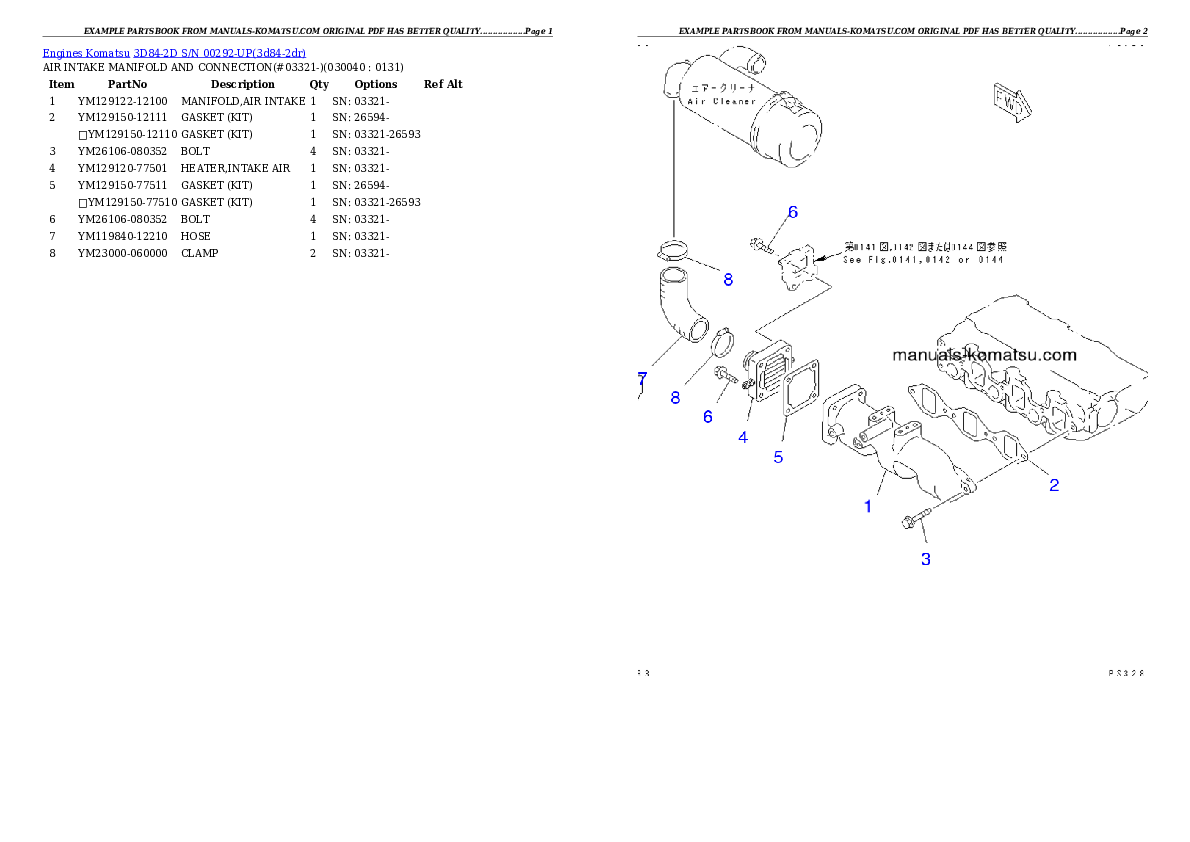 Protected: 3D84-2D S/N 00292-UP Partsbook