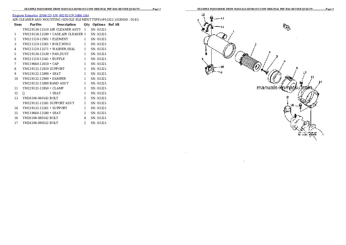 Protected: 3D84-2D S/N 00292-UP Partsbook